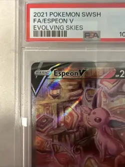 Pokemon Espeon V Evolving Skies Full Alt Art #180 PSA 10 Gem Mint - Image 2