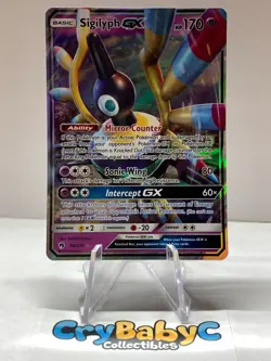 Pokemon Sigilyph GX 98/214 Lost Thunder Sun & Moon ULTRA RARE - Image 1