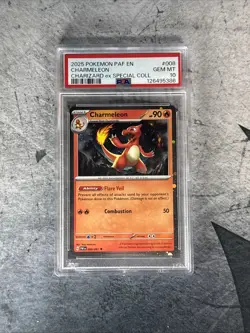 Pokemon TCG - Charmeleon - Paldean Fates 008/091 - Cosmos Holo PSA 10 - Image 1