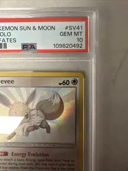 PSA 10 Hidden Fates Eevee SV41/SV94 2019 Pokemon Shiny Vault Holo - Image 3