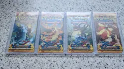 4x Pokemon XY FLASHFIRE BOOSTER PACKS - COMPLETE ART SET - ERROR PACKS - SEALED - Image 1