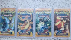 4x Pokemon XY FLASHFIRE BOOSTER PACKS - COMPLETE ART SET - ERROR PACKS - SEALED - Image 2