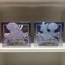Pokemon Center Exclusive Chilling Reign : Elite Trainer Box ETB Set of 2 SEALED - Image 1
