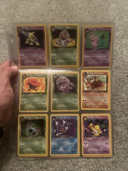 Pokemon 1st Edition Team Rocket NEAR COMPLETE Non-Holo Set - Image 1