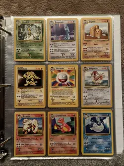 1999 Pokemon Base Set Unlimited Near Complete Non Holo Set - Image 1