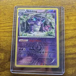 Pokemon TCG - Nidoking 45/114 - Reverse Holo Rare - XY Steam Siege NM/LP - Image 1