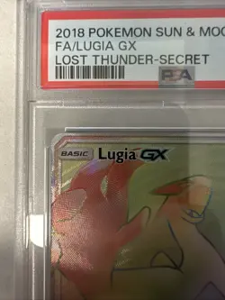Pokemon Lugia GX PSA 9 227/214 Lost Thunder Secret Rare Rainbow - Image 2