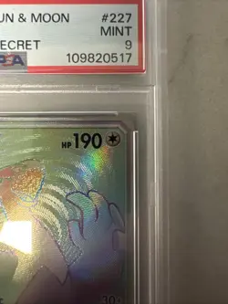 Pokemon Lugia GX PSA 9 227/214 Lost Thunder Secret Rare Rainbow - Image 3