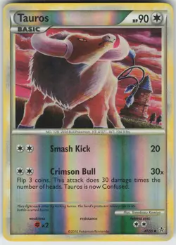 Pokemon Tauros 41/95 Unleashed Uncommon NM - Image 1