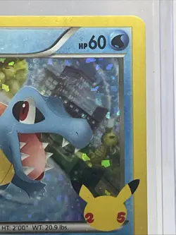 Pokemon TCG Mcdonalds 25th Anniversary Totodile 18/25 Holo Stamped Promo NM - Image 3