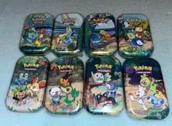 Pokemon 25th Anniversary Celebrations Mini Tins COMPLETE SET Of 8 New & Sealed - Image 1