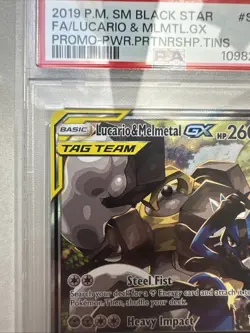 2019 Pokemon Lucario and Melmetal GX #SM192 PSA 9 74055921 - Image 2