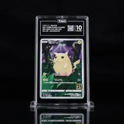 2021 Pokemon Japanese 25th Anniversary Pikachu Full Art 001 TAG 10 Gem Mint - Image 1
