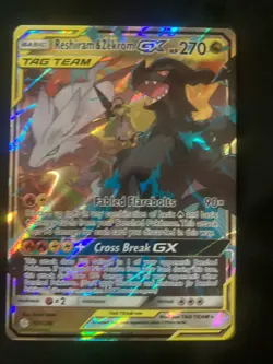 Pokemon Zekrom & Reshiram GX 157/236 Cosmic Eclipse Tag Team NM - Image 1