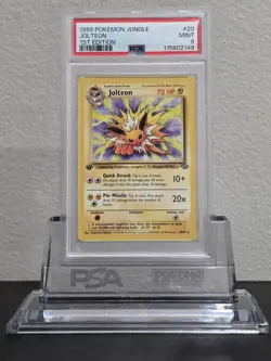 1999 Pokemon Jungle #20 Jolteon 1st edition PSA 9 MINT - Image 3