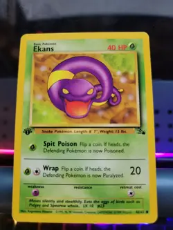 pokemon EKANS - 1st Edition - Fossil Set 46/62 n/m - Image 1