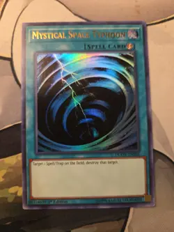 Yugioh! Mystical Space Typhoon - 1st ed Ultra Rare - DUOV-EN086 - NM - Image 1