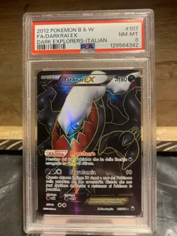 Darkrai EX Dark Explorers Holo Card 107/108 Italian Edition Psa 8 - Image 1