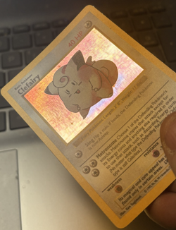Pokemon TCG Clefairy Holo LP Card 5/102 Shadowless Base Set - Image 3