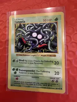 TANGELA Pokemon Card 1st Edition Shadowless 66/102 - Image 1