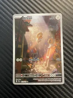 Pokemon TCG Meltan 179/162 Temporal Forces Special Illustration Rare Card NM - Image 1