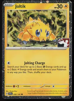 Pokemon Joltik - 050/142 Prize Pack Series Cards Cosmo Holo Pack Fresh - NM - Image 1