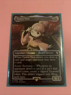 Tataru Taru (Borderless) (Chocobo Track Foil) Commander: Final Fantasy Foil MTG - Image 1