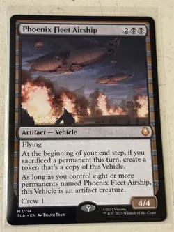 mtg Phoenix Fleet Airship, vehicle, Avatar the Last Airbender, unplayed - Image 1