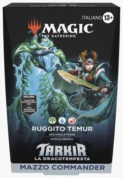 MTG COMMANDER DECK TARKIR DRAGONSTORM - RUGGITO TEMUR - MAGIC IT - TDM - Image 1