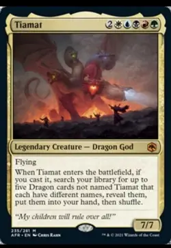 Tiamat Adventures in the Forgotten Realms MTG Magic Gathering Card Set - Image 1