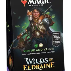 MAGIC THE GATHERINGC WILDS of ELDRAINET VIRTUE AND VALOR - COMMANDER (AGE 13+) - Image 1