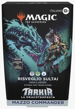 MTG COMMANDER DECK TARKIR DRAGONSTORM - RISVEGLIO SULTAI - MAGIC IT - TDM - Image 1