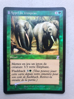 Mtg Carte Magic Timeshifted Call of the Herd FOIL French LP - Image 1