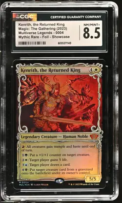 KENRITH, THE RETURNED KING Multiverse Legends Foil Mythic CGC 8.5 MTG - Image 1