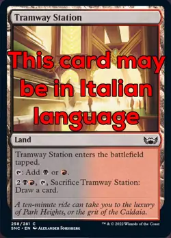 MTG TRAMWAY STATION FOIL EXC - STAZIONE TRANVIARIA 258 - SNC - MAGIC - Image 1