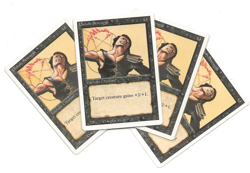 4 UNHOLY STRENGHT Magic NM Revised Edition English MTG x4 - Image 1