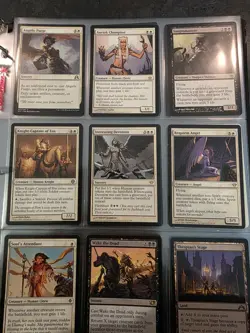 Magic The Gathering Card Lot - 101 card Black White Sacrifice Commander deck. LP - Image 1