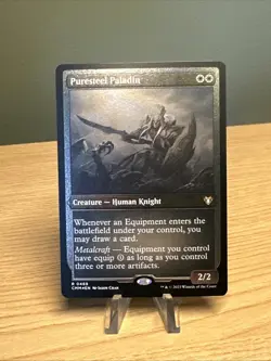 Puresteel Paladin - Foil Etched CM NM MTG - Image 1