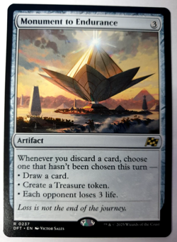 Monument to Endurance - MTG Aetherdrift - Rare - 0237 NM - Image 1