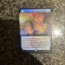 MTG Avatar The Last Airbender Waterbender's Restoration #0183 Extended Art Foil - Image 1