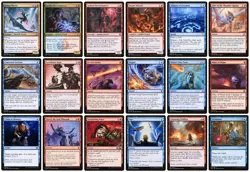 MTG: 18 x FOIL Izzet (Blue & Red) Wizard, Instant & Sorcery spells Commander NM - Image 1
