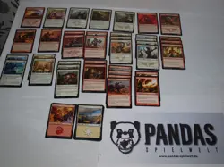 MtG Magic the Gathering r/w Warrior Deck - Image 1