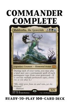 Muldrotha, the Gravetide GRAVEYARD RECURSION Magic MTG Custom Commander Deck - Image 1