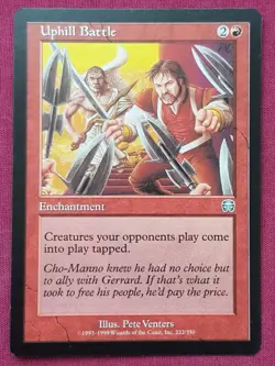 Magic The Gathering MERCADIAN MASQUES UPHILL BATTLE red card MTG - Image 1