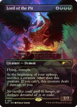 MTG - Lord of the Pit - Foil - Borderless - Kieran Yanner Secret Lair - Magic - Image 1