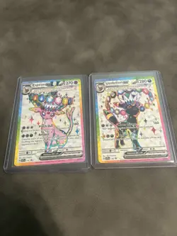 Pokemon TCG-Umbreon EX 176 & Sylveon EX 175 Prismatic Evolutions Promos - Image 1