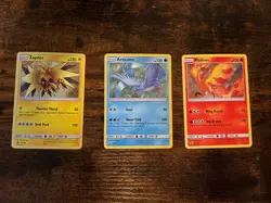 Articuno Zapdos Moltres Holo Black Star Promo Set SM143 SM144 SM145 NM Pokemon - Image 1