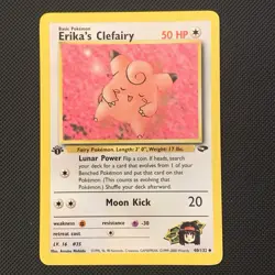 Erika's Clefairy 40/132 Gym Challenge 1st Edition Pokemon NM - Image 1