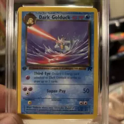 2000 Pokemon Team Rocket 1st Edition Dark Golduck Uncommon #37/82 NM - Image 1