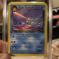 2000 Pokemon Team Rocket 1st Edition Dark Golduck Uncommon #37/82 NM - Image 2